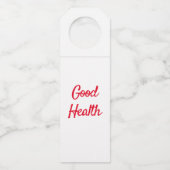 Sante Flaschenanhänger (Rückseite)