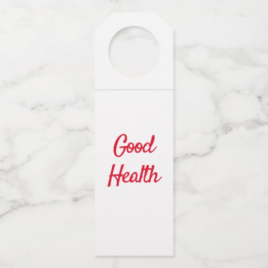 Sante Flaschenanhänger (Rückseite)