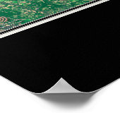 Santee Cooper Seen South Carolina Satellitenkarte Poster (Ecke)