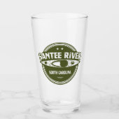 Santee River South Carolina Kayaking Glas (Vorderseite)