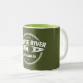 Santee River South Carolina Kayaking Zweifarbige Tasse (VorderseiteRechts)