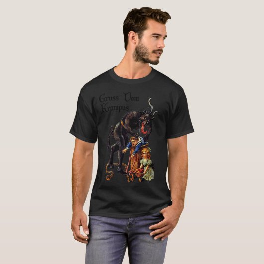 Santi Claus Tees Greetings From Ss Vom Krampus  (Vorne ganz)