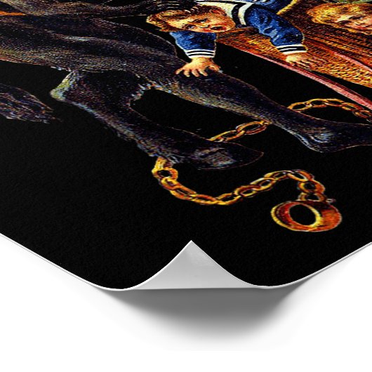 Santi Claus Tees Greetings From Ss Vom Krampus Poster (Ecke)