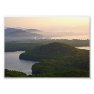 Santiago Bay Sunrise in Manzanillo Fotodruck