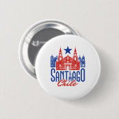 Santiago Chile Chile Souvenir Reisen Button (Vorne & Hinten)