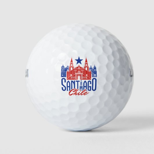 Santiago Chile Chile Souvenir Reisen Golfball