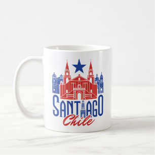 Santiago Chile Chile Souvenir Reisen Kaffeetasse