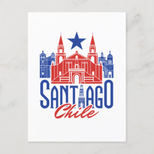 Santiago Chile Chile Souvenir Reisen Postkarte