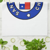 Santiago Chile Geschirrtuch (Gefaltet)