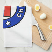 Santiago Chile Geschirrtuch (Viertel Falte)