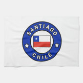 Santiago Chile Geschirrtuch (Horizontal)