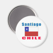 Santiago Chile Hauptstadt Designs Magnet (Vorderseite/Rückseite)