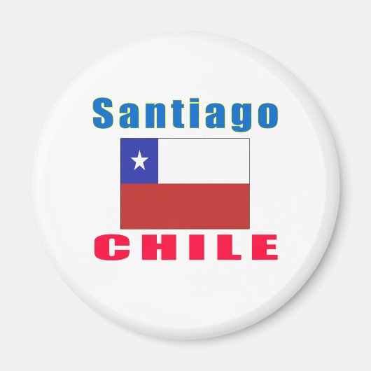 Santiago Chile Hauptstadt Designs Magnet (Vorne)