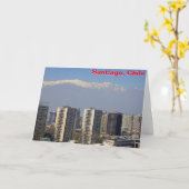 Santiago, Chile Karte (Gelbe Blume)