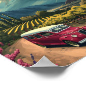 Santiago Chile Kunstausstellung Poster (Ecke)