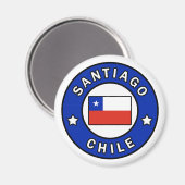 Santiago Chile Magnet (Vorderseite/Rückseite)