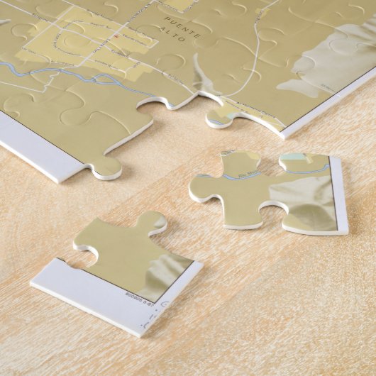 Santiago Chile Map (1987) Puzzle (Seite)