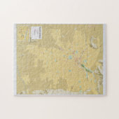 Santiago Chile Map (1987) Puzzle (Horizontal)