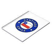 Santiago Chile Notizblock (Linke Seite)