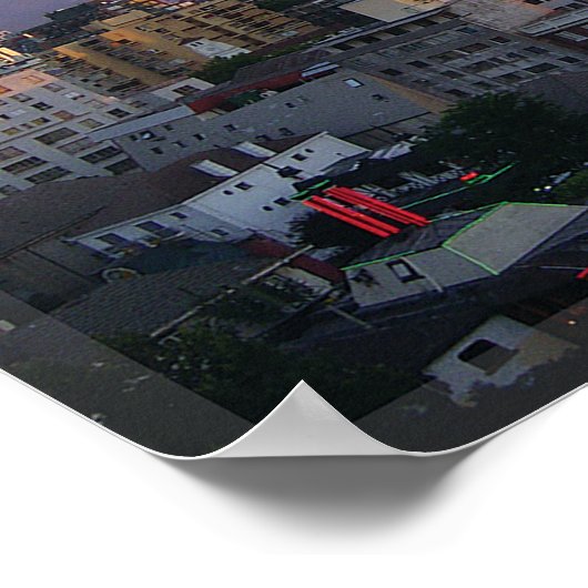 Santiago - Chile Poster (Ecke)