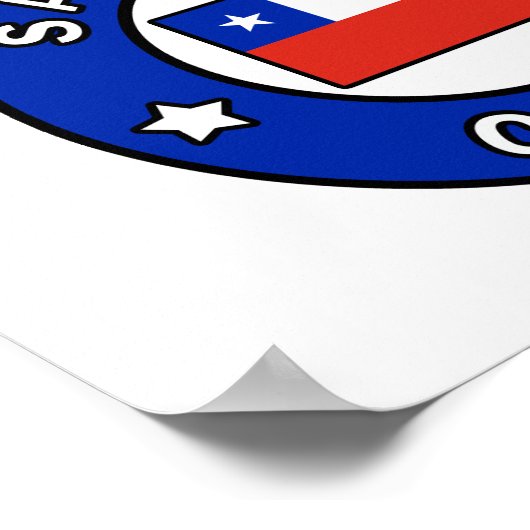 Santiago Chile Poster (Ecke)