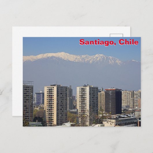 Santiago, Chile Postkarte (Vorne/Hinten)