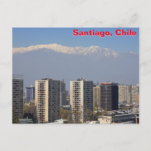 Santiago, Chile Postkarte (Vorderseite)