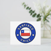 Santiago Chile Postkarte (Stehend Vorderseite)