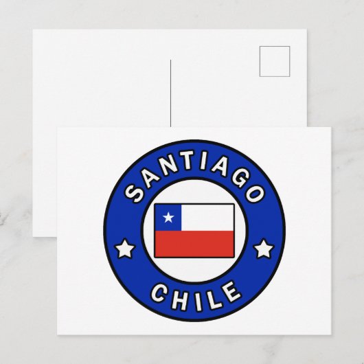 Santiago Chile Postkarte (Vorne/Hinten)