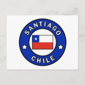 Santiago Chile Postkarte (Vorderseite)