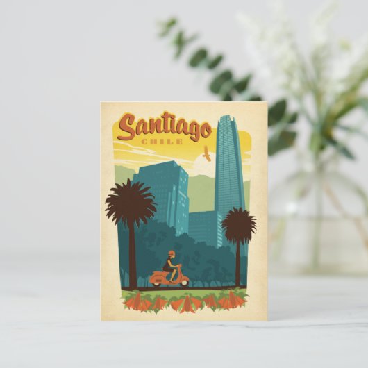 Santiago, Chile Postkarte (Stehend Vorderseite)