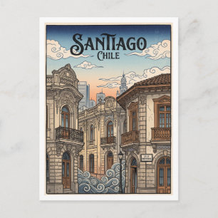 Santiago Chile Postkarte