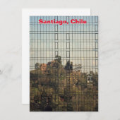 Santiago, Chile Reflektionskarte (Vorne/Hinten)