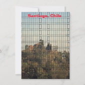 Santiago, Chile Reflektionskarte (Vorderseite)