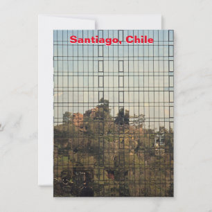 Santiago, Chile Reflektionskarte