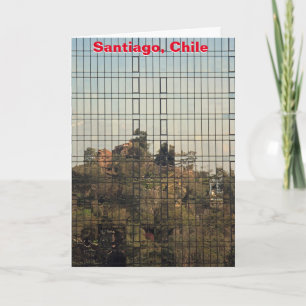Santiago, Chile-Reflexion Karte