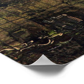 Santiago, Chile-Reflexion Poster (Ecke)