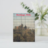 Santiago, Chile-Reflexion Postkarte (Stehend Vorderseite)