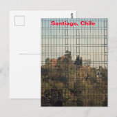 Santiago, Chile-Reflexion Postkarte (Vorne/Hinten)