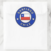 Santiago Chile Runder Aufkleber (Tasche)