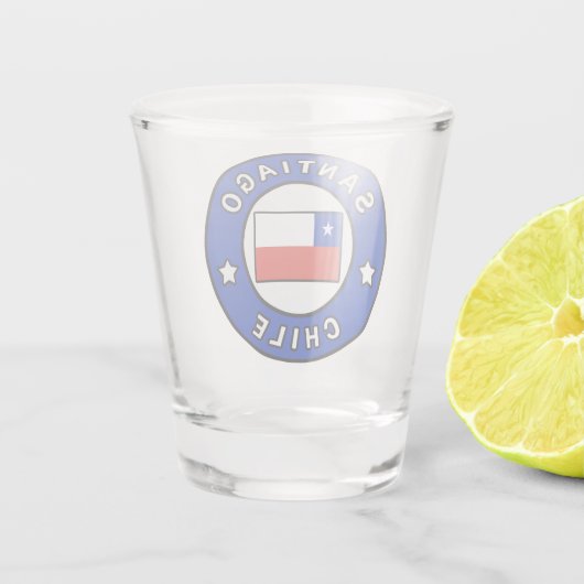 Santiago Chile Schnapsglas (Rückseite)