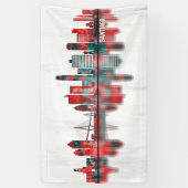 Santiago Chile Skyline Banner (Vertikal)