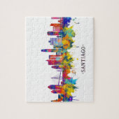 Santiago Chile Skyline Puzzle (Vertikal)