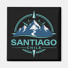 Santiago Chile South America Magnet