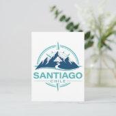 Santiago Chile Südamerika Postkarte (Stehend Vorderseite)