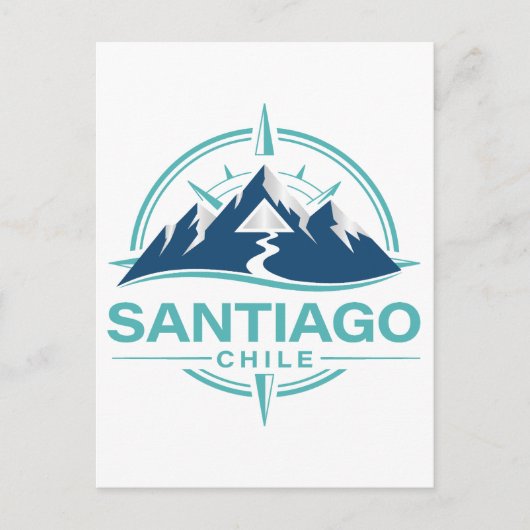 Santiago Chile Südamerika Postkarte (Vorderseite)