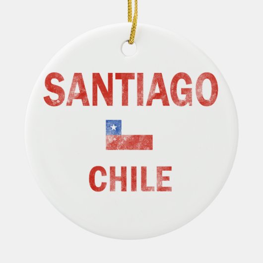 Santiago-Chileentwürfe Keramik Ornament (Vorne)