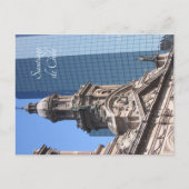 Santiago de Chile, alt und neu Postkarte (Vorderseite)