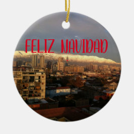 Santiago de Chile Panoramaaussicht Keramik Ornamen Keramik Ornament