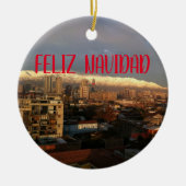 Santiago de Chile Panoramaaussicht Keramik Ornamen Ornament (Vorne)